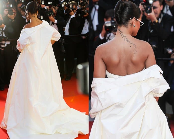 Rihanna in Christian Dior Haute Couture at the 70th Cannes Film Festival "Okja" premiere