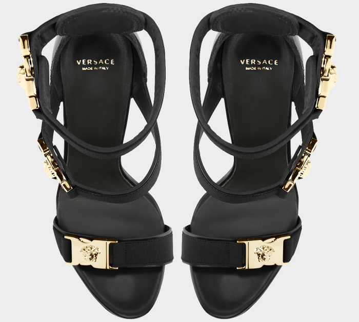 Versace “Medusa” Tri-Strap Platform Sandals