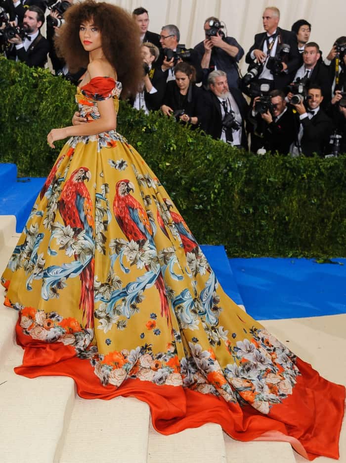 Zendaya at the 2017 Metropolitan Costume Institute Benefit Gala held at the Metropolitan Museum of Art in New York City, on May 1, 2017