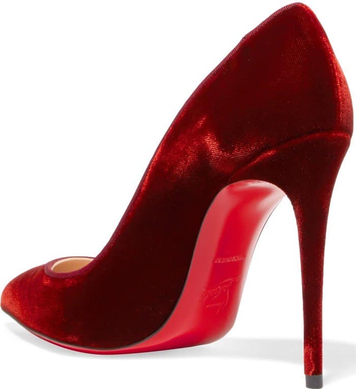  Christian Louboutin Pigalle Follies 100 velvet pumps