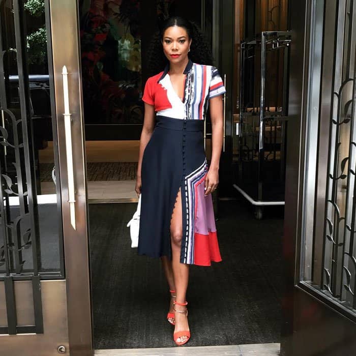 Gabrielle posted a photo of her OOTD before stepping out in New York City