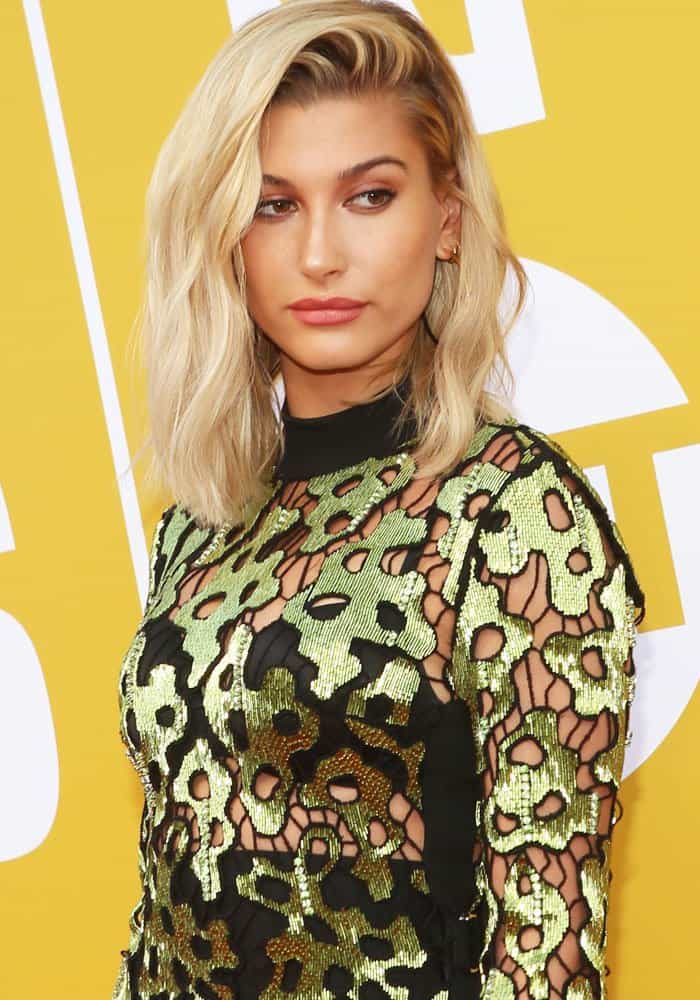 Hailey Baldwin at the NBA Awards 2017 held at Basketball City in New York on June 26, 2017