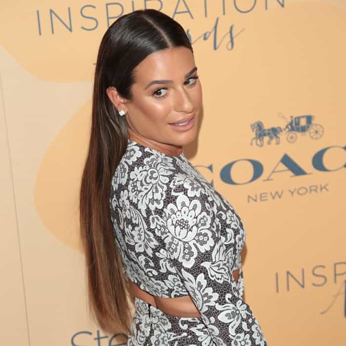 Lea Michele at the Step Up Women's Network 14th annual Inspiration Awards luncheon held at the Beverly Hilton Hotel on June 3, 2017