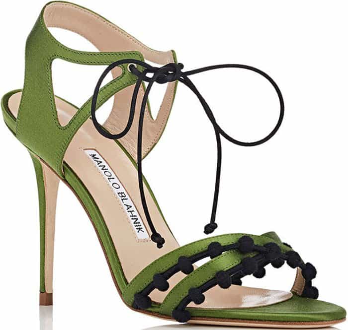 Manolo Blahnik Esparra satin sandals