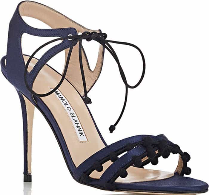 Manolo Blahnik Esparra satin sandals