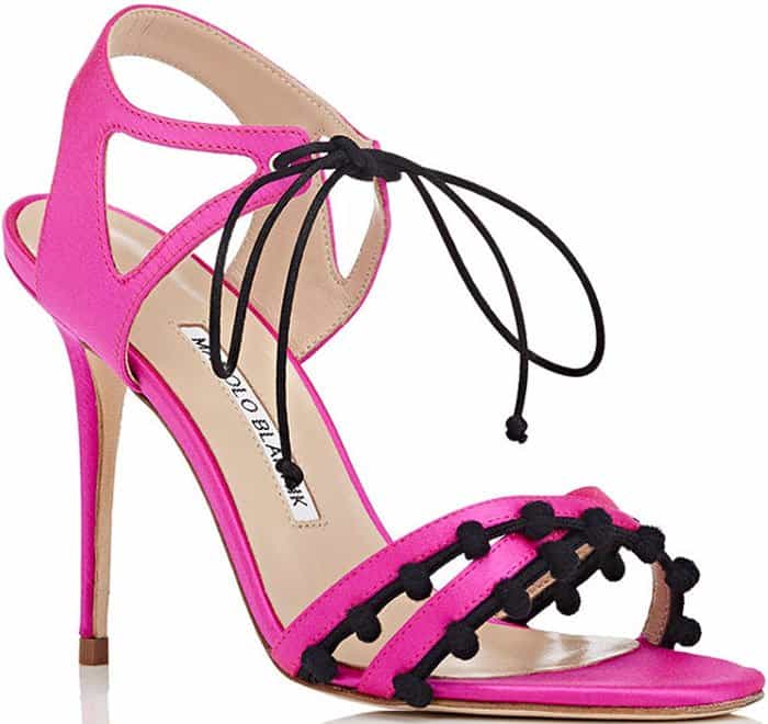 Manolo Blahnik Esparra satin sandals