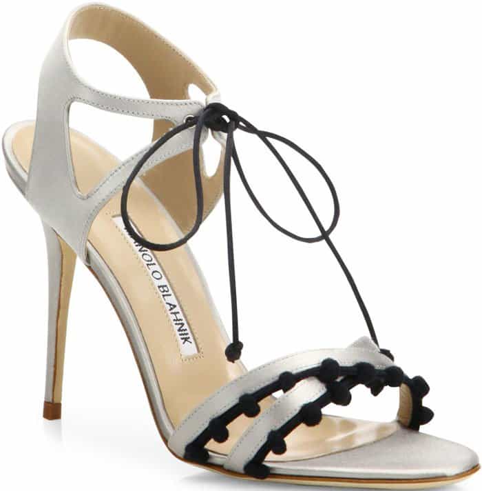 Manolo Blahnik Esparra satin sandals