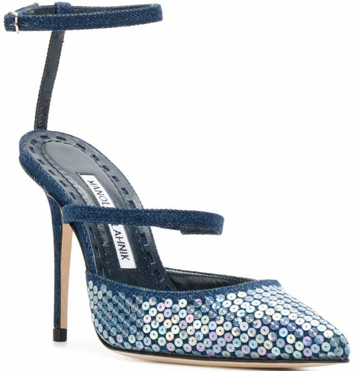 Rihanna x Manolo Blahnik Sea Salts Sequins shoes