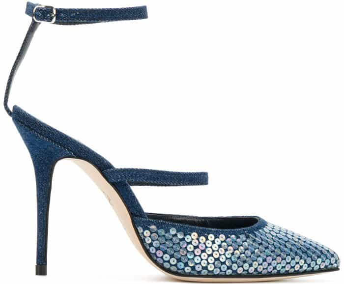 Rihanna x Manolo Blahnik Sea Salts Sequins shoes