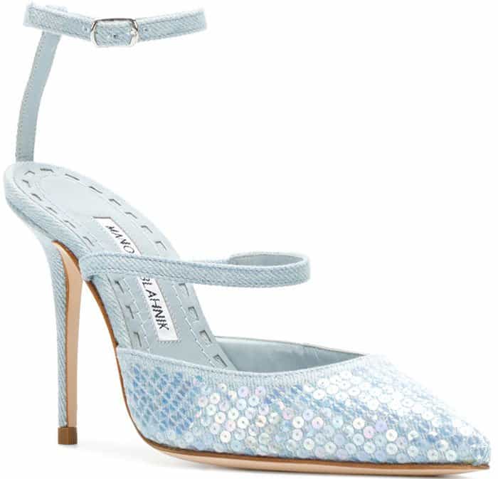 Rihanna x Manolo Blahnik Sea Salts Sequins shoes