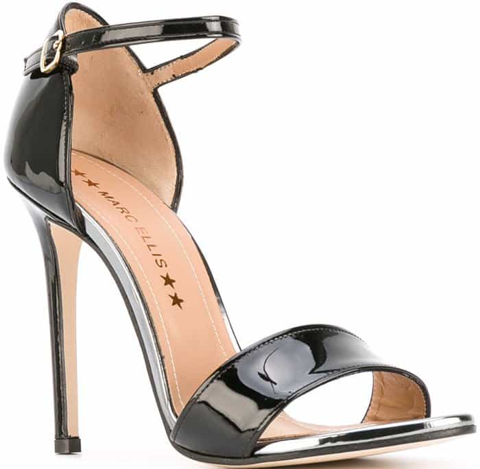 Marc Ellis patent stiletto sandals