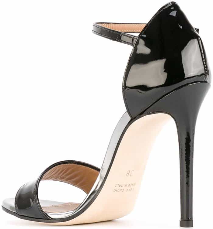 Marc Ellis patent stiletto sandals