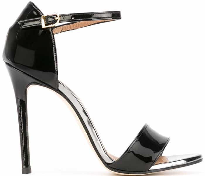 Marc Ellis patent stiletto sandals