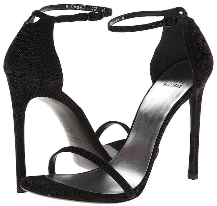 Stuart Weitzman Nudist black sandals