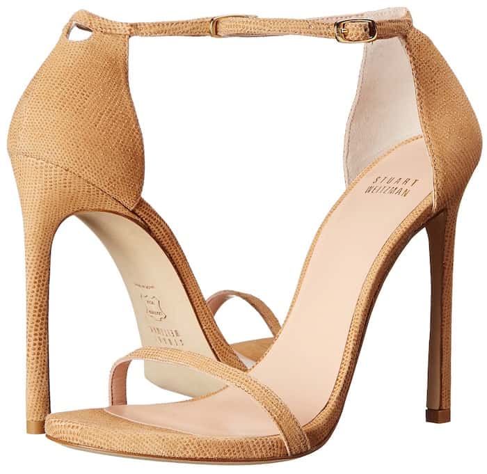 Stuart Weitzman Nudist Ankle-Strap Sandals