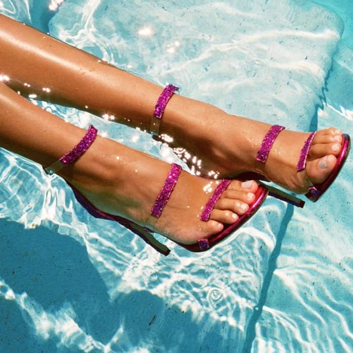 Tamara Mellon ‘Frontline’ Glitter Sandals