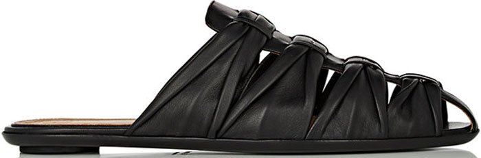 The Row leather mules