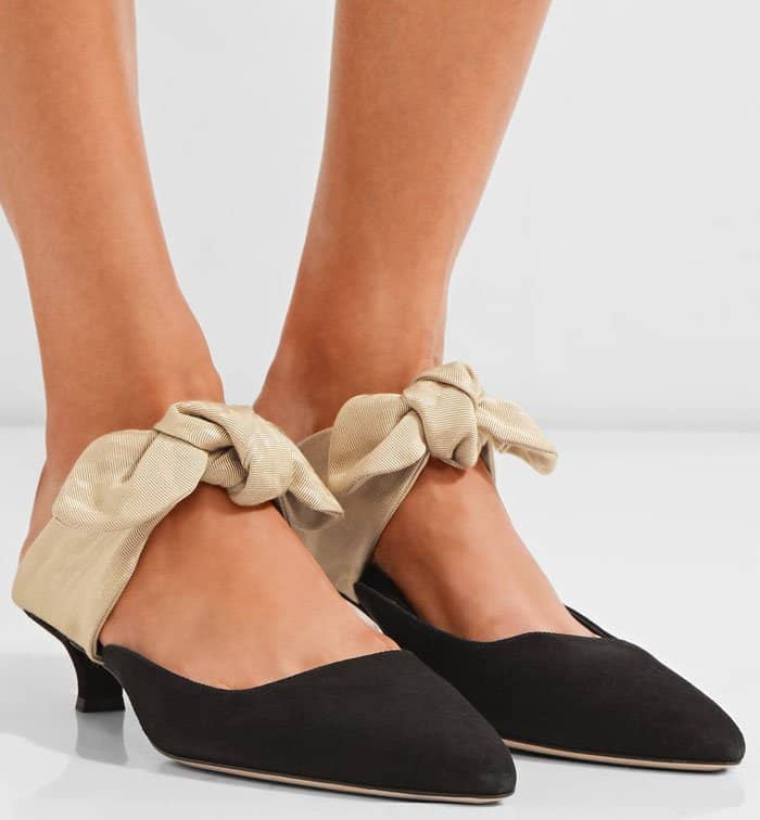 The Row Coco suede mules