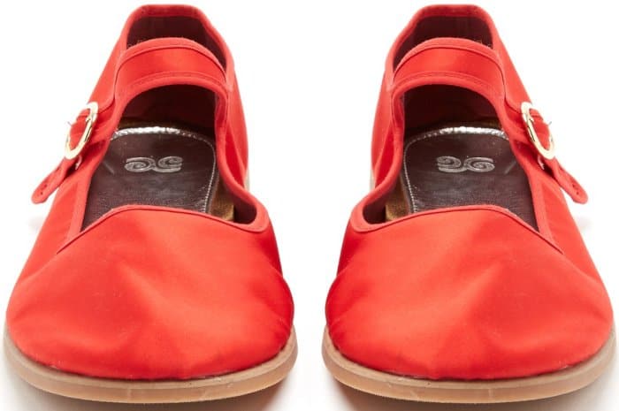 AlexaChung Mary Jane satin flats