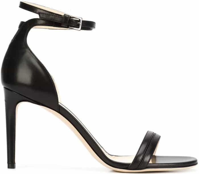 Chloe Gosselin “Narcissus” sandals in black calf leather