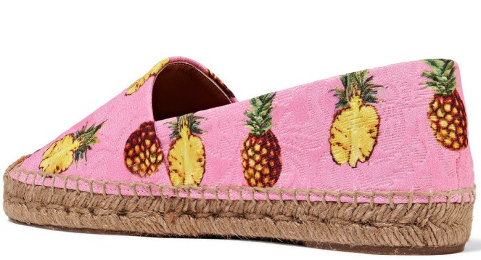 Dolce & Gabbana Printed Brocade Espadrilles