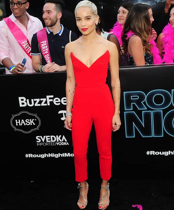 Zoë Kravitz portrays Blair in the 2017 American black comedy film Rough Night