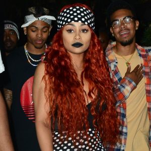 Braless Blac Chyna Shows Off Her Booty in Polka Dot Ruffle Pants