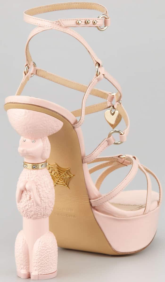 Charlotte Olympia Cherie Poodle Heel Platform Sandals