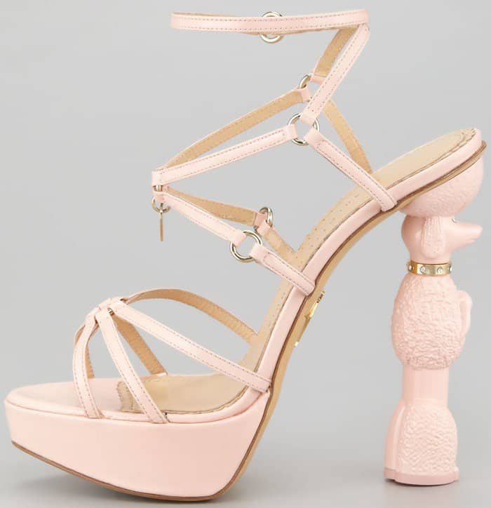 Charlotte Olympia Cherie Poodle Heel Platform Sandals