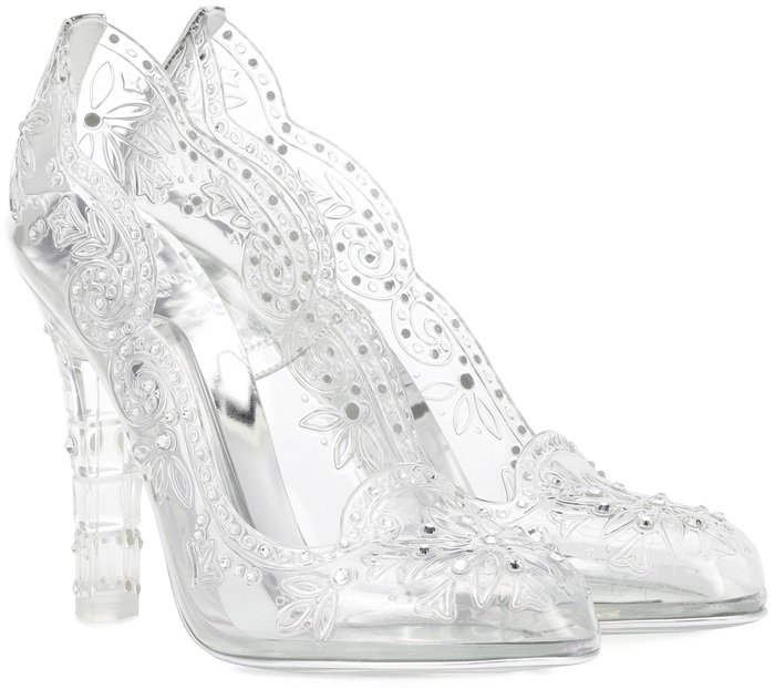 Dolce & Gabbana Cinderella crystallized PVC pumps