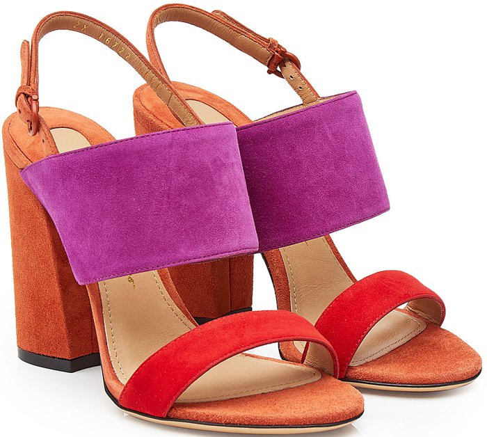 Salvatore Ferragamo Elba color block sandals