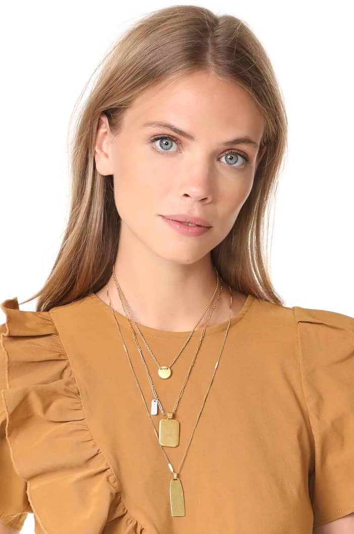 Madewell Multi Layer Pendant Necklace