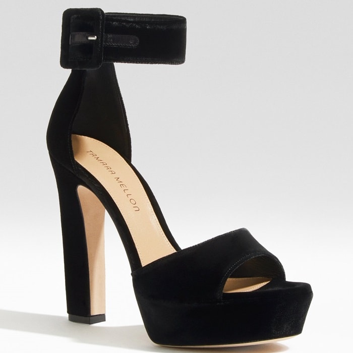 Why Celebrities Love Tamara Mellon's Velvet-Covered 'Alto' Sandals