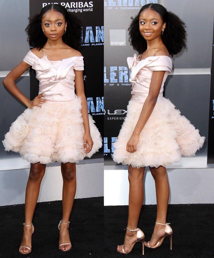 Skai Jackson at the world premiere of 'Valerian and the City of a Thousand Planets' at the TCL Chinese Theatre.