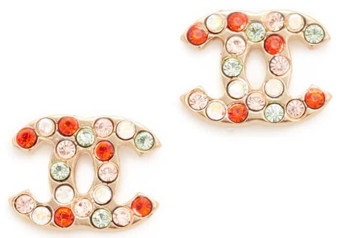 What Goes Around Comes Around Chanel Turn Lock CC earrings