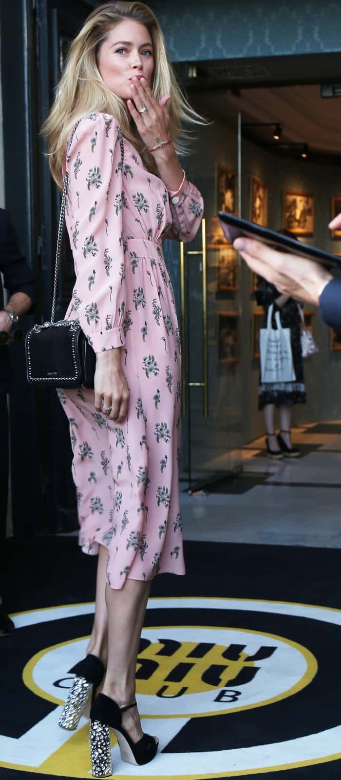 Doutzen Kroes attending the Miu Miu Cruise 2018 fashion show during Paris Haute Couture Fashion Week