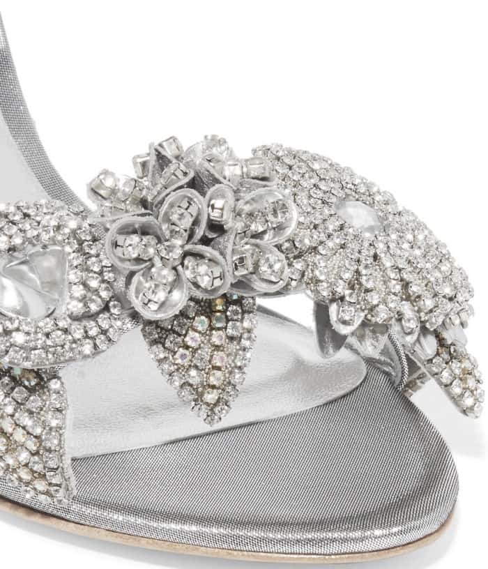 Sophia Webster “Lilico” embellished lamé sandals