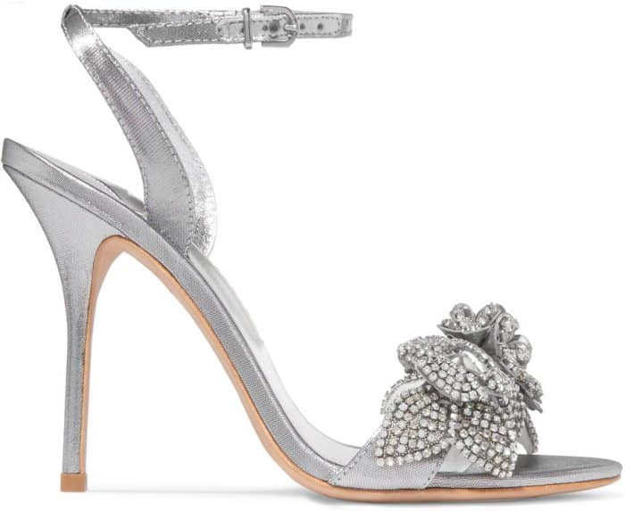 Sophia Webster “Lilico” embellished lamé sandals