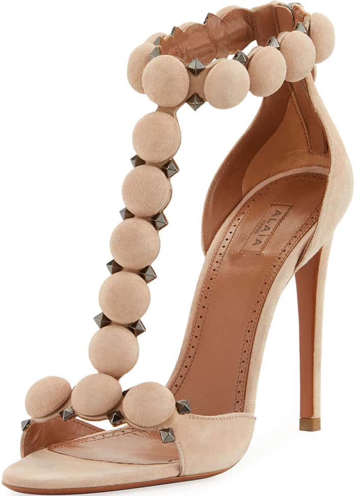 Alaïa studded suede sandals