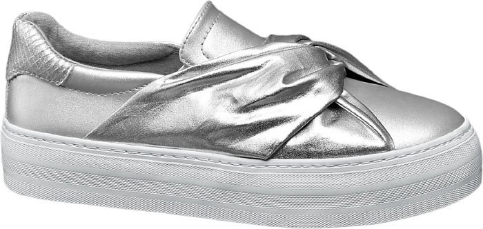 Deichmann Star Collection metallic bow pump