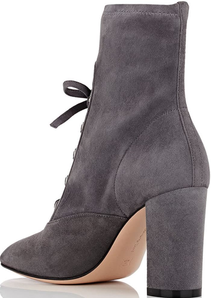 Gianvito Rossi suede lace-up ankle boots