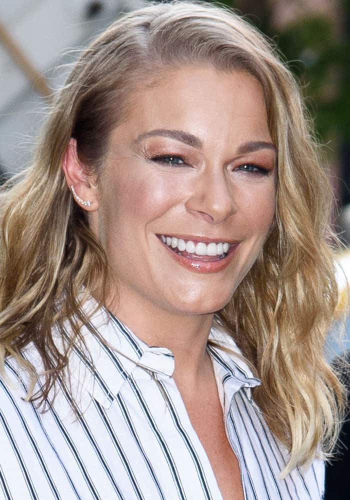 LeAnn Rimes spotted outside AOL Build in New York on August 18, 2017