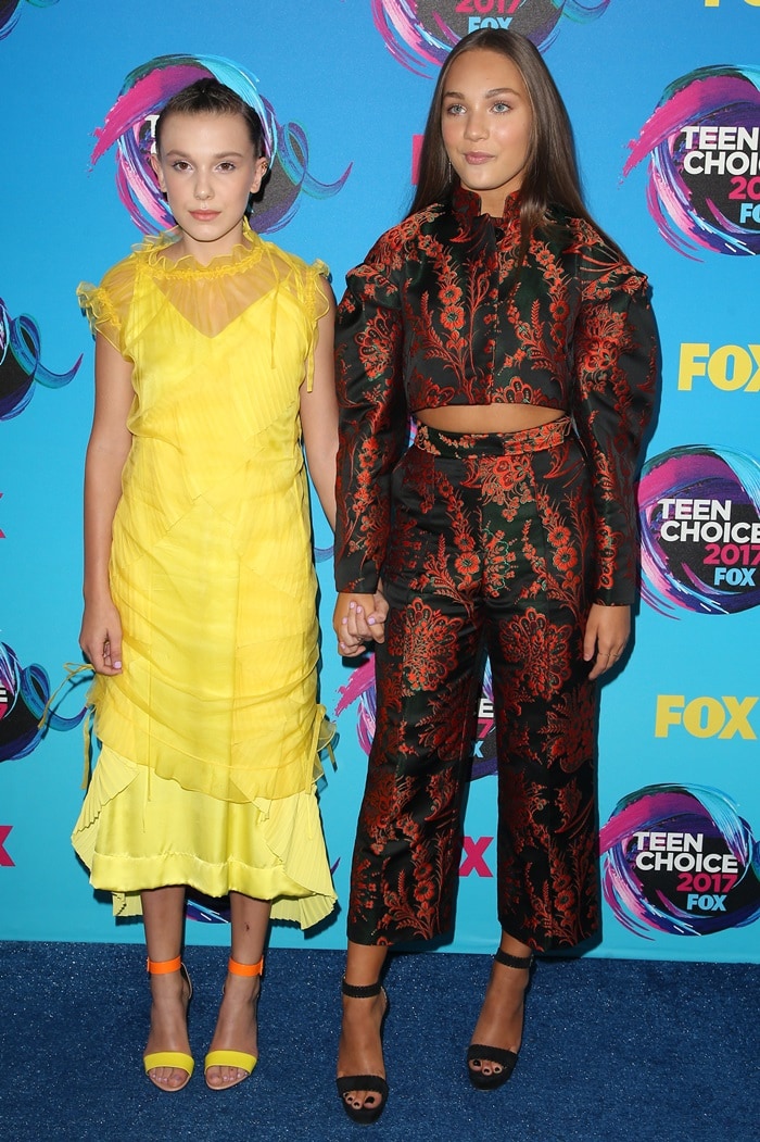 Millie Bobby Brown and Maddie Ziegler