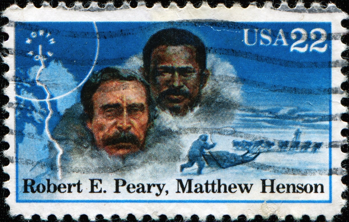 Robert E. Peary and Matthew Henson were two American explorers who are credited with reaching the North Pole on April 6, 1909