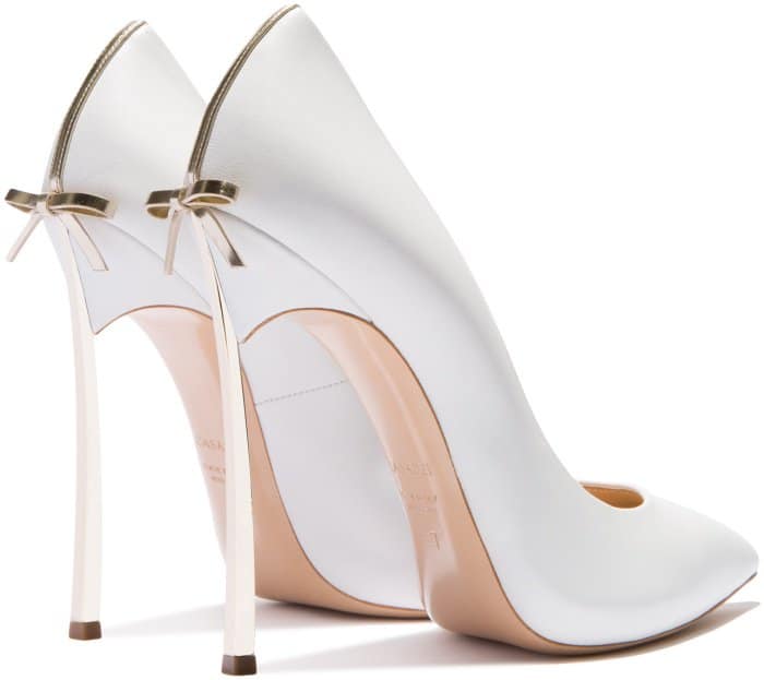 Casadei “Blade” pumps with bow detail