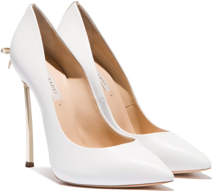 Casadei “Blade” pumps with bow detail