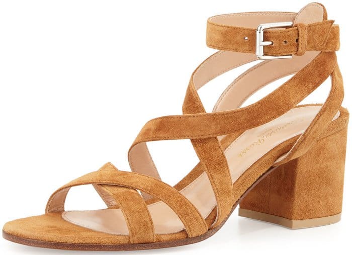 Gianvito Rossi criss-cross suede sandals