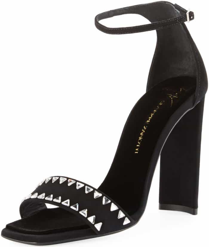 Giuseppe Zanotti “Ellis” suede embellished sandals