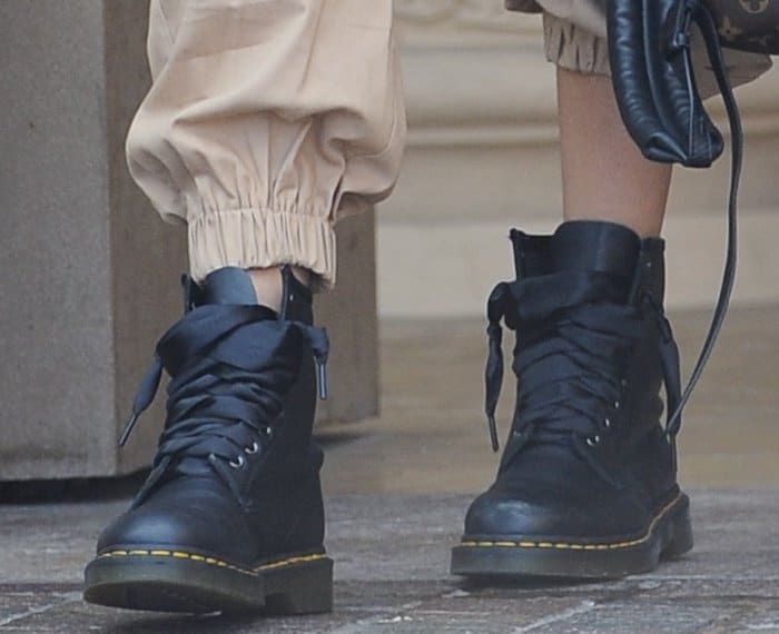 Madison Beer rocks Dr. Martens 1460 boots with I AM GIA Cobain pants