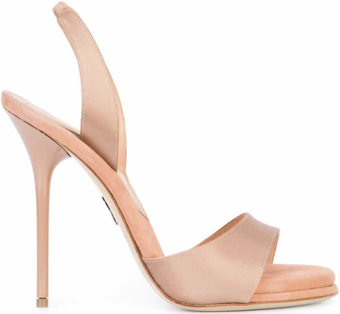 Paul Andrew “Liva” sandals in blush suede